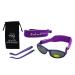 Baby Wrapz 2 Convertible Sunglasses 0-5 Years With 2 Headbands & Attachable Arms (Purple)
