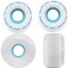 RICTA 56mm Clouds White 78a Skateboard Wheels - White/Blue 56mm - Buy Online on SooperMarket.com