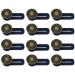 YANGWEN 12 Pcs Button Waist Extender Elastic Rubber Button Extension-Adjustable Wasitband Expanders-Pants Waist Round Waist Extension for Jeans Pants Trousers