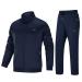 MAGNIVIT Men's Tracksuit 2 Piece Athletic Full Zip Jogging Running Sweatsuit Navy Blue Small