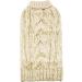 KYEESE Turtleneck Dog Sweater XX-Large Beige - Golden Yarn Knitwear for Warmth in Fall & Winter - Buy Online on SooperMarket.com