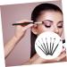 MUSISALY 7pcs Eye Makeup Brushes Halloween Hair Bows for Women Portable Eyeliner Brush Makeup Bag Black Wood - Buy Online on SooperMarket.com