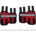 EVTSCAN 1 Pair Supportive Dog Leg Braces Reflective Designed Dog Front Leg Protector for Injury/Sprains/Instability/Anthritis(L-red) L Red - Buy Online on SooperMarket.com