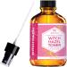 Witch Hazel Toner by Leven Rose  100% Pure Organic Facial Rose Water with Rose Petals  Calendula  Cucumber  and Chamomile Flower 4 oz 4 Fl Oz (Pack of 1)