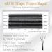 EMEDA 6D W Lash Extensions D Curl .07mm Mix Tray - 8-12mm Premade Volume Fans - Buy Online on SooperMarket.com