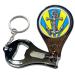 BadgeBeast.co.uk Anchor - Key Ring Bottle Opener and Nail Clipper