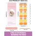 EBANKU Semi Cured Gel Nail Strips - Long Lasting Waterproof Nail Polish Wraps in Yellow and Orange | Includes Cuticle Stick, Nail File, Wipes - DIY Gel Nail Stickers - Buy Online on SooperMarket.com