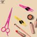 Professional Stainless Steel Slant Tip Eyebrow Tweezers Set | Non-Slip Grip for Ingrown Hair Removal | Yellow & Pink | 2 3xPcs Set - Buy Online on SooperMarket.com