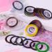 90-Pieces Nail Striping Tape Line Set - 30 Mixed Colors Rolls for DIY Nail Art with 2 Tape Dispensers - Buy Online on SooperMarket.com