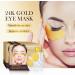 24k Gold Under Eye Mask 24k Gold Eye Masks For Dark Circles Puffy Eyes 24k Gold Under Eye Gel Pads Under Eye Patches Improve Under Eye Bags Fine Lines And Wrinkles Eye Masks Skincare(10 Pairs) - Buy Online on SooperMarket.com