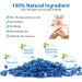 Madors Hard Wax Beads 1lb Kit with 10 Applicator Sticks - Hair Removal for Full Body, Facial, Brazilian, Bikini, and Legs (Blue) - Buy Online on SooperMarket.com