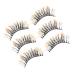 BELLIFFY 3 Pairs Fluffy False Eyelashes Fake Lashes Natural False Eyelashes Makeup Accessories Fake Eyelashes Extensions Short False Eyelashes Fake Eyelashes Individual False Lashes 4x1.2cm As Shown 1