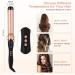 LXMTOU 38mm Large Barrel Curling Wand for Big Curls on Long, Thick Hair - Adjustable Temperature Curling Iron with Glove - Auto-Off Feature - Gold - Buy Online on SooperMarket.com