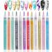 12PCS/Set Nail Art Pens 12 Colors Nail Polish Pens Quick Dry Nail Art Paint Smooth Graffiti Dotting Pen Waterproof Drawing Painting Nail Polish Design Pens - Buy Online on SooperMarket.com