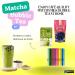 Matcha Bubble Tea Kit (7 servings) with Ranong Thai Tea Mix Matcha Green Tea Latte Instant Mix 161g and Wu Fu Yuan Black Tapioca Pearls 250g Including Mint Retail Boba Tea Straws - Buy Online on SooperMarket.com