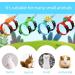 4 sets adjustable rabbit harness and leash set small animal cute waistcoat harness leash ferret harness guinea pig harness ferret leash with decorations for rabbit kitten puppy - Buy Online on SooperMarket.com