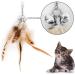 MWOOT 6pcs Cat Feather Toys with Bells Feather Toys Spinning Attachment for Indoor Cats and Kitten Catcher Replacement Feather Refills with Bells Feather Cat Toys for Playing Catcher and Exercising - Buy Online on SooperMarket.com