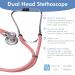 Buy Novamedic Dual Head Sprague Rappaport Stethoscope - Pink 30 inch | Best First Aid Stethoscope for Nurses Doctors & Cardiac Care - International Shipping Available - Buy Online on SooperMarket.com