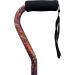 PCP Mobility & Homecare Adjustable Cane Aluminum Offset Handle with Wirst Strap Paisley Pattern - Buy Online on SooperMarket.com