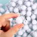 1000 Count 0.6 Inch White Glitter Pom Poms for Crafts and DIY - Fuzzy Craft Balls Hobby Supplies - Buy Online on SooperMarket.com