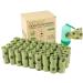 PET4PET Dog Poo Bags 525 Poo Bags for Dog Waste include 1 Adjustable Dispenser 35 Rolls Thick Biodegradable Dog Poop Waste Bag Rolls Cardboard Core 100% Leak Proof and Strong (Green)
