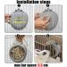 Small Animal Hay Feeder - Chew-Proof ABS Body with Stainless Steel Grid - Ideal for Rabbits, Guinea Pigs, Chinchillas - 20x16x10cm Gray - Buy Online on SooperMarket.com