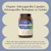 Organic Ashwagandha Capsules - 100 Capsules 500mg Pure Ashwagandha Stress Mood & Energy Support Supplement - Buy Online on SooperMarket.com