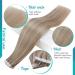 FSHINE 40cm Real Hair Tape Extensions - Ash Blonde Highlight 20 Remy Hair Pieces Invisible Adhesive #18P613 - Quality Bleaching Blonde Hair Extensions - Buy Online on SooperMarket.com