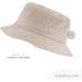 Cute Cotton Bucket Hat for Beach Sun Summer Travel - White (XS-S) - Men, Women, Teens - Packable & Lightweight - Buy Online on SooperMarket.com
