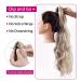REECHO 16 Inch Dark Blonde Ponytail Extension | Easy Claw Clip-In Hairpiece for Women - Buy Online on SooperMarket.com