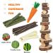 Natural Timothy Hay Sticks for Small Pets - Handmade Rabbit & Guinea Pig Toys - Buy Online on SooperMarket.com
