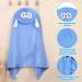 Funmo Baby Hooded Towel 70x140 cm - Soft Super Absorbent Bath Towel for Kids (0-5 Years) - Cute Blue Design - Buy Online on SooperMarket.com