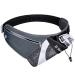 EI Sonador Running Belt with Water Bottle Holder Hydration Waist Pack for Men Women Waist Pouch Fanny Bag Reflective Adjustable (Gray)
