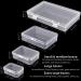 Qeirudu 24 Pcs Mixed Sizes Rectangle Mini Plastic Containers - 4 Mixed Small Craft Storage Boxes with Hinged Lids Clear Bead Organizer for Jewelry Findings  Office Supplies and Game Pieces 24 pcs ( 4 Mixed Size ) - Buy Online on SooperMarket.com