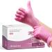 Pink Vinyl Disposable Gloves Medium 100 Pack - Latex Free, Powder Free Medical Exam Gloves - Surgical, Home, Cleaning, and Food Gloves - 3 Mil Thickness 1 Count (Pack of 100) Pink
