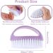 Amaxiu Hand Nail Brushes 2pcs Grip Clean Heavy Duty Nail Brushes for Cleaning Fingernails Nylon Firm Stiff Bristles Deep Clean Scrubber for Mechanics Gardeners Hand Under Nails Toes(Green Purple) - Buy Online on SooperMarket.com