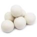 (WB0006-6 Pk Wool Dryer Balls - Premium XL Organic Eco-Friendly Natural Unscented Non-Toxic Felt Laundry Balls Anti-Static Chemical Free Fabric Softener 100% Natural New Zealand Wool