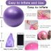 XIECCX Mini Yoga Ball 9 Inch - Home Exercise Pilates Therapy Balance Barre Equipment - Core Stability Training for Physical Fitness - Black - Buy Online on SooperMarket.com