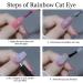 Universal Rainbow Cat Eye Gel Nail Polish Glitter Holographic Gel Polish Colourful Laser Sparkle Shiny Nail Polish Long Lasting Soak-Off Gel Magnetic Nail Polish (Rainbow) - Buy Online on SooperMarket.com