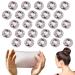 ZEVONDA 20 PCS Invisible Hair Nets - 50cm/20inch Elastic Edge Mesh Hair Net Hair Bun Holder for Ballet Dance Gymnastics Hair Bun Making for Women Girls Brown Brown(20PCS)