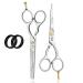 Glamified Glam Hairdressing Scissors Professional Hair Cutting Thinning Scissors Set (Haircut Trimming Grooming Shaping Scissors) for Men Hairdresser Barber Women Kids Pets Home 5.5inch
