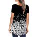 Womens Tunic Tops 2023 | Trendy Short Sleeve Button Down Shirt | Black-3 Medium - Buy Online on SooperMarket.com
