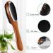 2-Piece 3-in-1 Lint Remover Brush & Shoe Horn - Beech Wood Handle for Clothes Wool Coats Couches & Pet Hair - Double-Sided Garment Cleaning Tool - Buy Online on SooperMarket.com