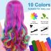 Kalolary Temporary Hair Chalk for Girl - 10 Washable Colors - Rainbow Hair Dye Comb for Birthday, Masquerade, Cosplay - DIY Decorate Gift - Buy Online on SooperMarket.com
