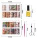 Kalolary 20 Rolls Nail Foil & Glue - Holographic Starry Sky Stars Transfer Stickers for DIY Nail Art Decoration - Buy Online on SooperMarket.com