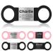 Yehanti dog brand with engraving - quiet silicone dog stark personalized with name telephone number and address - personalized trailer brand for dogs cats and puppies (black silver l) l (for 25mm wide collar) black band & silver trailer