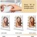 QYzblbang LED Vanity Mirror with Lights - Hollywood Lighted Makeup Mirror for Desk, Touch Control 3-Color Dimmable Smart Mirror, 12 Bulbs, 360 Rotation - Square - Buy Online on SooperMarket.com