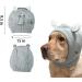 YolentQuiet Ears 2PCS Dog Ear Covers for Anxiety and Noise Protection - Gray+Purple - Medium to Large Dogs - Buy Online on SooperMarket.com