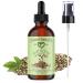 Natural Born Oils Hemp Seed Oil 4oz Organic Cold-Pressed High in Vitamins & Minerals Perfect for Skin Revitalization Hair Nourishment