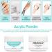 PEACECOLOR Acrylic Nail Kit 8G 2PC Clear White Acrylic Powder Set Professional Acrylic Nail Powder for Nail Acrylic Extension Nail Carving Long-Lasting No Nail Lamp Needed for Home DIY color 167 - Buy Online on SooperMarket.com